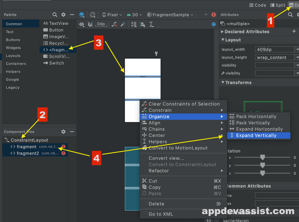 add fragment example add fragment example