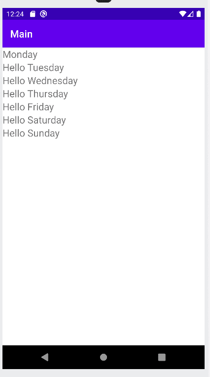 recyclerview example recyclerview example