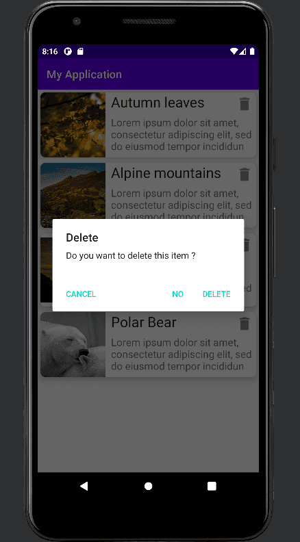 Android show AlertDialog example Android show AlertDialog example