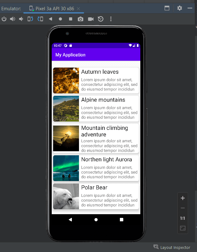 RecyclerView load data from API RecyclerView load data from API
