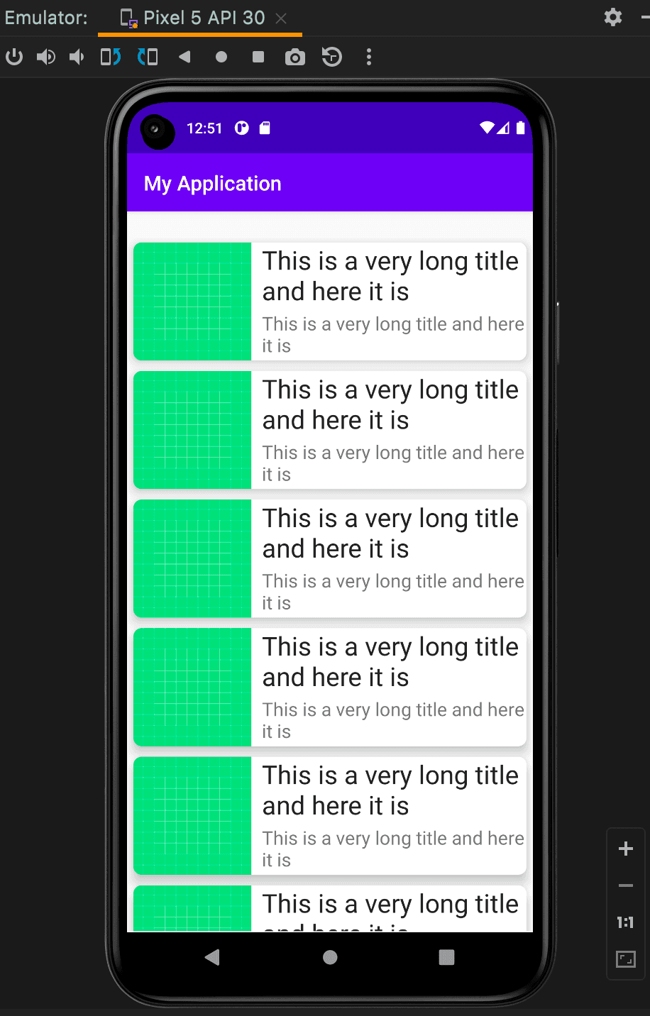 Android recyclerview example Android recyclerview example